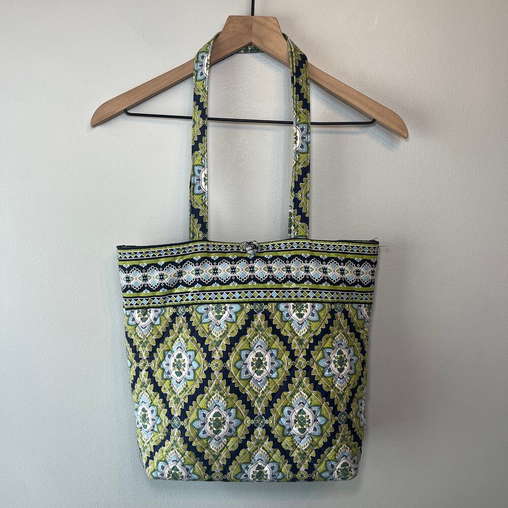 Vera Bradley Green and Blue Patterned Tote